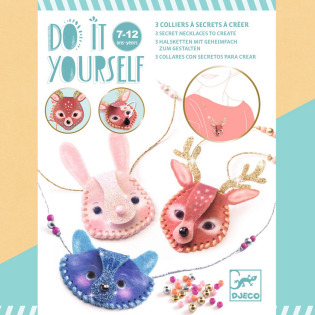 SEKRETNE NASZYJNIKI zestaw kreatywny zrób to sam biżuteria Djeco 7+