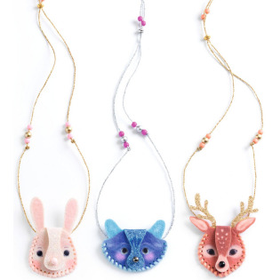 SEKRETNE NASZYJNIKI zestaw kreatywny zrób to sam biżuteria Djeco 7+