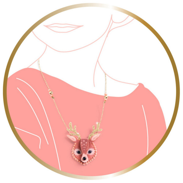 SEKRETNE NASZYJNIKI zestaw kreatywny zrób to sam biżuteria Djeco 7+