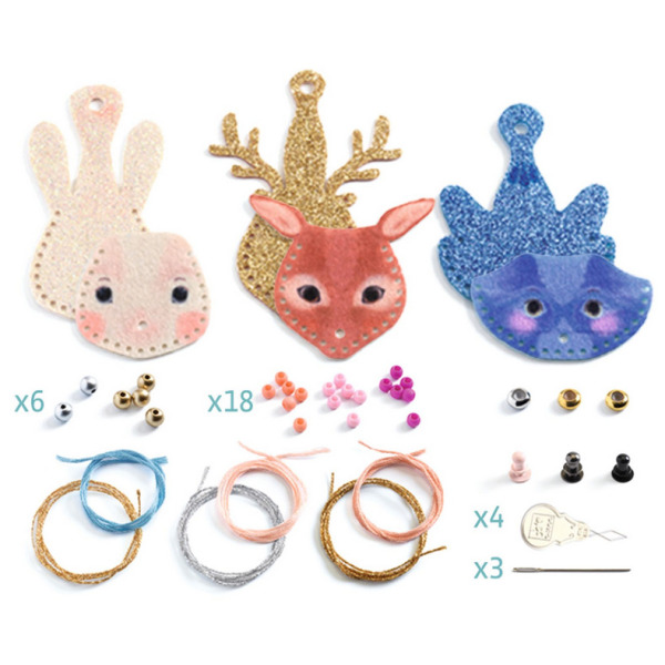 SEKRETNE NASZYJNIKI zestaw kreatywny zrób to sam biżuteria Djeco 7+