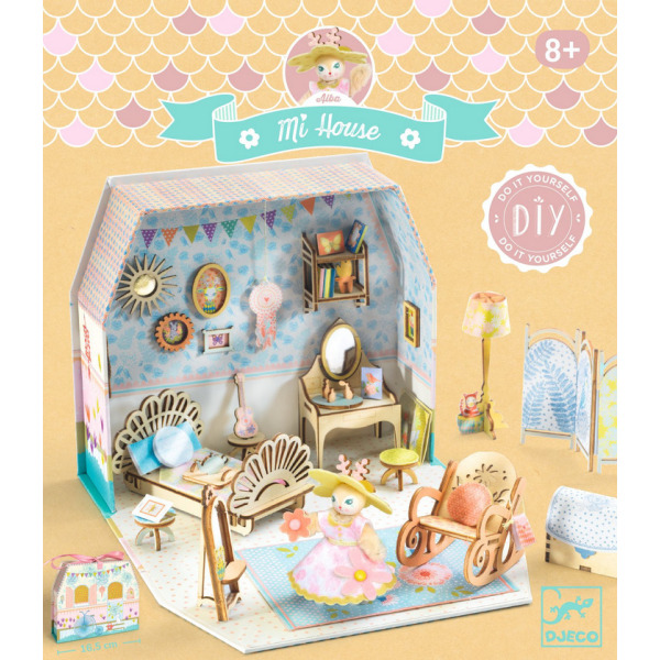 ALBA mini domek MI HOUSE zrób to sam zestaw kreatywny Djeco 8+