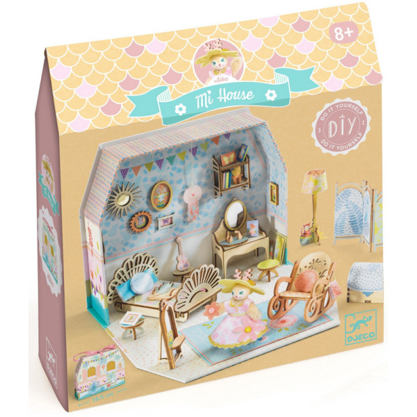 ALBA mini domek MI HOUSE zrób to sam zestaw kreatywny Djeco 8+
