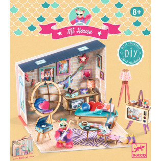 STELLA mini domek MI HOUSE zrób to sam zestaw kreatywny Djeco 8+