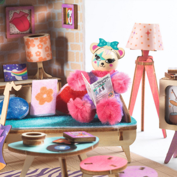 STELLA mini domek MI HOUSE zrób to sam zestaw kreatywny Djeco 8+