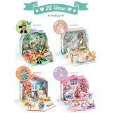 STELLA mini domek MI HOUSE zrób to sam zestaw kreatywny Djeco 8+