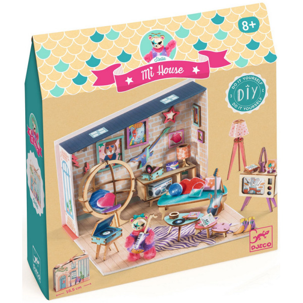 STELLA mini domek MI HOUSE zrób to sam zestaw kreatywny Djeco 8+