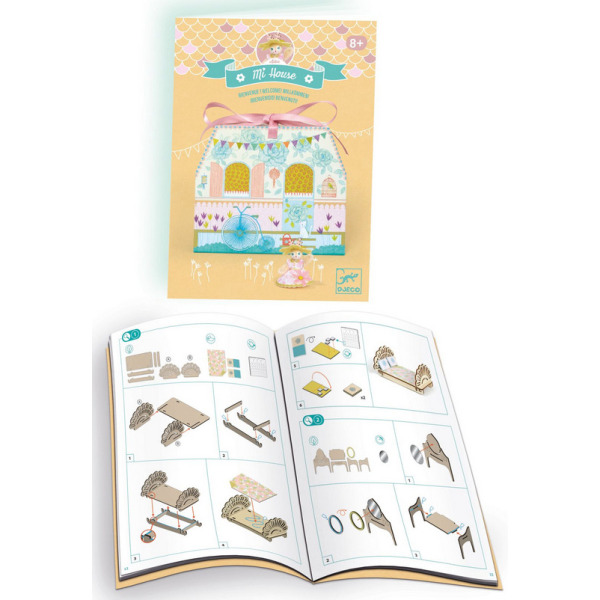 ALBA mini domek MI HOUSE zrób to sam zestaw kreatywny Djeco 8+