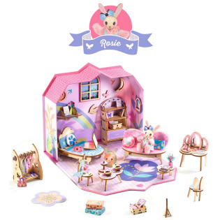 ROSIE mini domek MI HOUSE zrób to sam zestaw kreatywny Djeco 8+