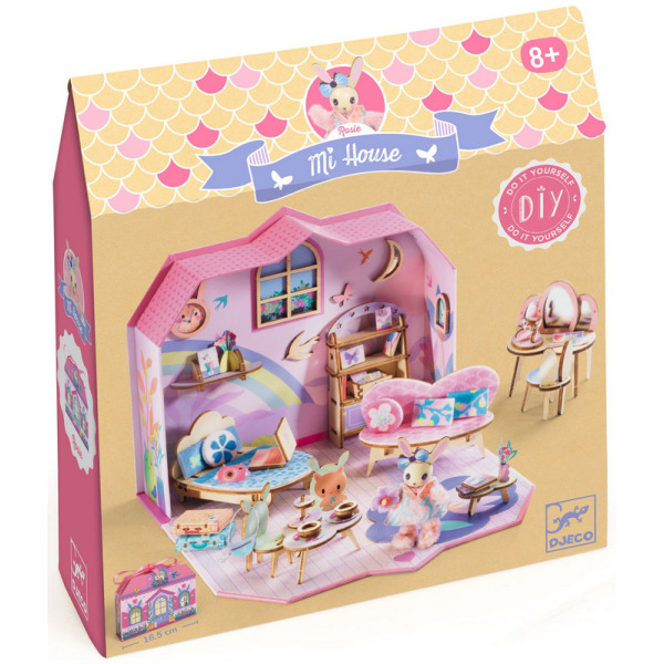 ROSIE mini domek MI HOUSE zrób to sam zestaw kreatywny Djeco 8+