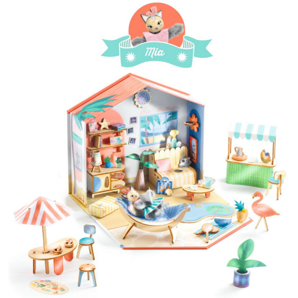 MIA mini domek MI HOUSE zrób to sam zestaw kreatywny Djeco 8+