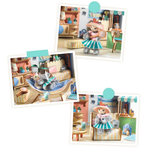 MIA mini domek MI HOUSE zrób to sam zestaw kreatywny Djeco 8+