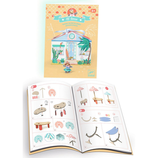 MIA mini domek MI HOUSE zrób to sam zestaw kreatywny Djeco 8+