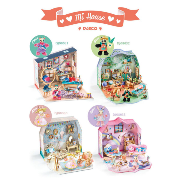 MIA mini domek MI HOUSE zrób to sam zestaw kreatywny Djeco 8+