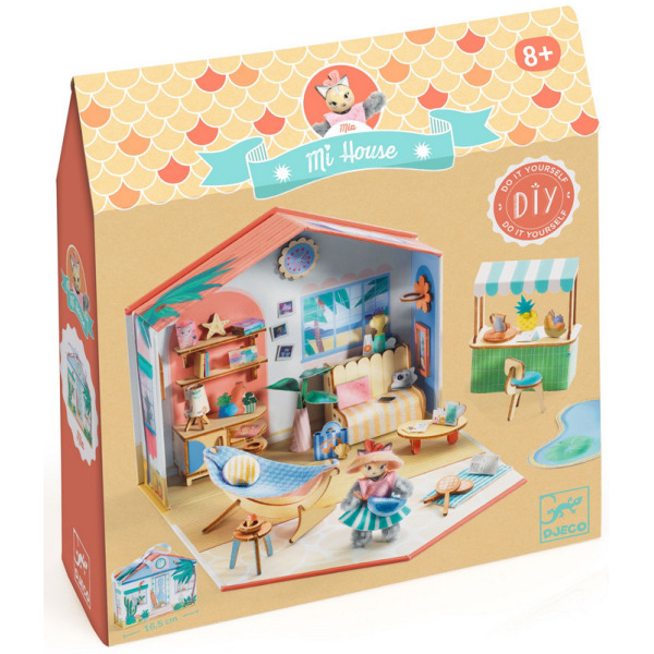 MIA mini domek MI HOUSE zrób to sam zestaw kreatywny Djeco 8+