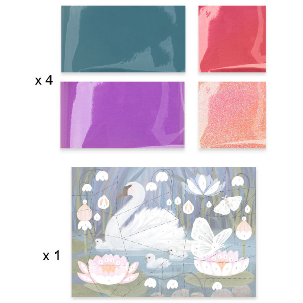 ZACZAROWANY LAS zestaw artystyczny 6 w 1 kreatywny Djeco 6+