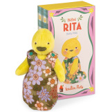 Kaczuszka BEBE RITA przytulanka w uroczym śpiworku LES MINOUCHKAS Moulin Roty 10msc+