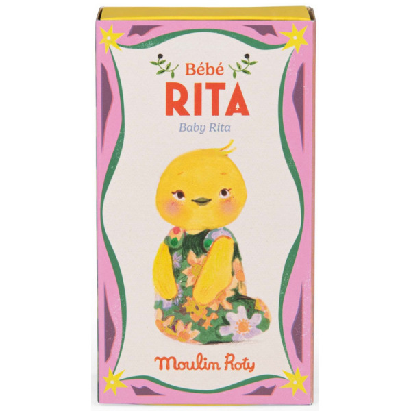 Kaczuszka BEBE RITA przytulanka w uroczym śpiworku LES MINOUCHKAS Moulin Roty 10msc+