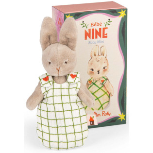 Króliczek BEBE NINE przytulanka w uroczym śpiworku LES MINOUCHKAS Moulin Roty 10msc+