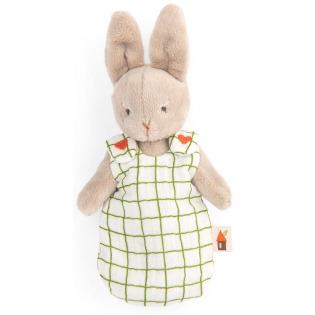 Króliczek BEBE NINE przytulanka w uroczym śpiworku LES MINOUCHKAS Moulin Roty 10msc+