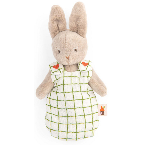 Króliczek BEBE NINE przytulanka w uroczym śpiworku LES MINOUCHKAS Moulin Roty 10msc+