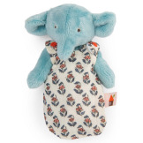 Słonik BEBE PABLO przytulanka w uroczym śpiworku LES MINOUCHKAS Moulin Roty 10msc+