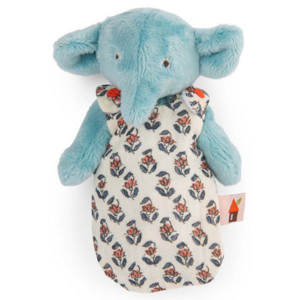 Słonik BEBE PABLO przytulanka w uroczym śpiworku LES MINOUCHKAS Moulin Roty 10msc+