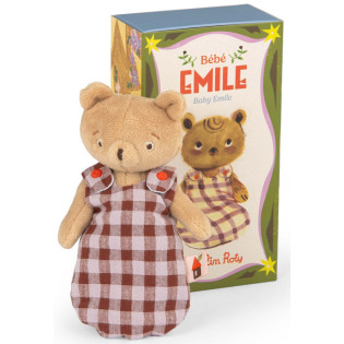 Miś BEBE EMILE przytulanka w uroczym śpiworku LES MINOUCHKAS Moulin Roty 10msc+