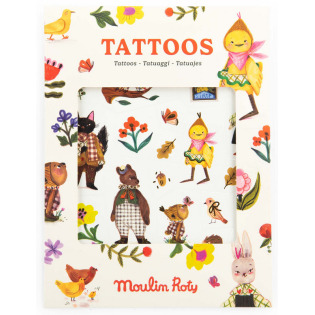 LES MINOUCHKAS tatuaże zmywalne dla dzieci 57 szt. Moulin Roty 3+