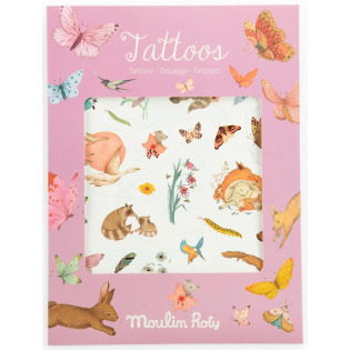 LES ROSALIES tatuaże zmywalne dla dzieci 65 szt. Moulin Roty 3+