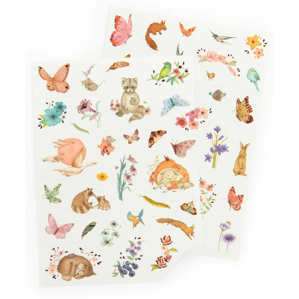 LES ROSALIES tatuaże zmywalne dla dzieci 65 szt. Moulin Roty 3+