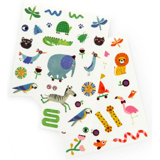 LES TOUPITIS tatuaże zmywalne dla dzieci 55 szt. Moulin Roty 3+