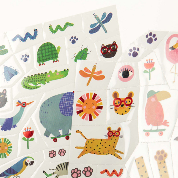 LES TOUPITIS tatuaże zmywalne dla dzieci 55 szt. Moulin Roty 3+