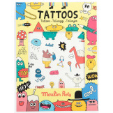 LES SCHMOUKS tatuaże zmywalne dla dzieci 67 szt. Moulin Roty 3+