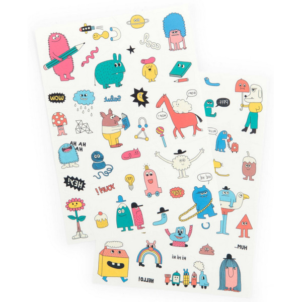 LES SCHMOUKS tatuaże zmywalne dla dzieci 67 szt. Moulin Roty 3+