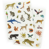 ZWIERZĄTA ŚWIATA tatuaże zmywalne dla dzieci 45 szt. Moulin Roty 3+