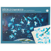 KONSTELACJA Les Jardin du Moulin kalkomania z plakatem zestaw kreatywny Moulin Roty 6+