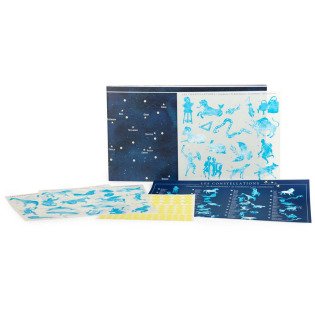 KONSTELACJA Les Jardin du Moulin kalkomania z plakatem zestaw kreatywny Moulin Roty 6+