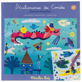 LES COMETES FILANTES kalkomania zestaw kreatywny Moulin Roty 4+