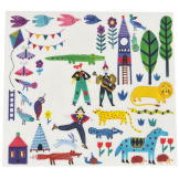 LES COMETES FILANTES kalkomania zestaw kreatywny Moulin Roty 4+