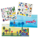 LES COMETES FILANTES kalkomania zestaw kreatywny Moulin Roty 4+