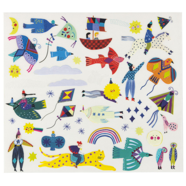 LES COMETES FILANTES kalkomania zestaw kreatywny Moulin Roty 4+