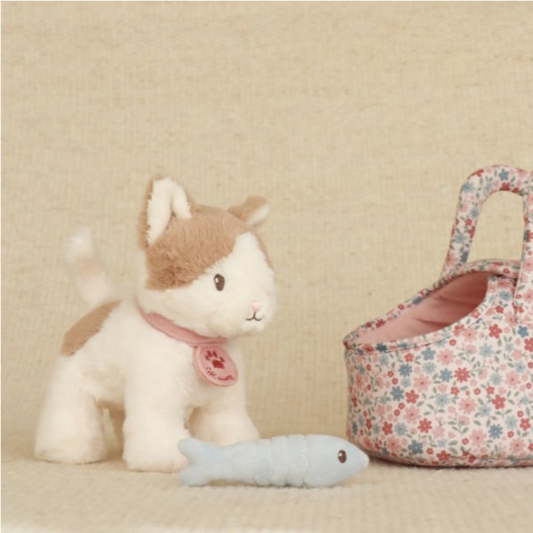 Marley PLUSZOWY KOTEK W TOREBCE przytulanka z akcesoriami Little Dutch 12m+