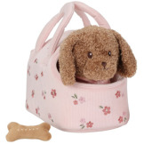 Jackie PLUSZOWY PIESEK W TOREBCE przytulanka z akcesoriami Little Dutch 12m+
