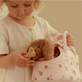 Jackie PLUSZOWY PIESEK W TOREBCE przytulanka z akcesoriami Little Dutch 12m+