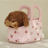 Jackie PLUSZOWY PIESEK W TOREBCE przytulanka z akcesoriami Little Dutch 12m+