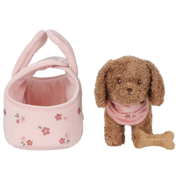 Jackie PLUSZOWY PIESEK W TOREBCE przytulanka z akcesoriami Little Dutch 12m+