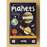 PLANETY puzzle kieszonkowe z grą obserwacyjną 50 el. Londji 5+