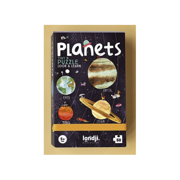 PLANETY puzzle kieszonkowe z grą obserwacyjną 50 el. Londji 5+