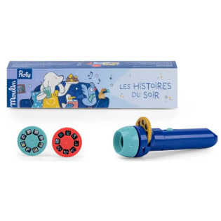 PUCE &PILOU projektor latarka ze slajdami Moulin Roty 4+