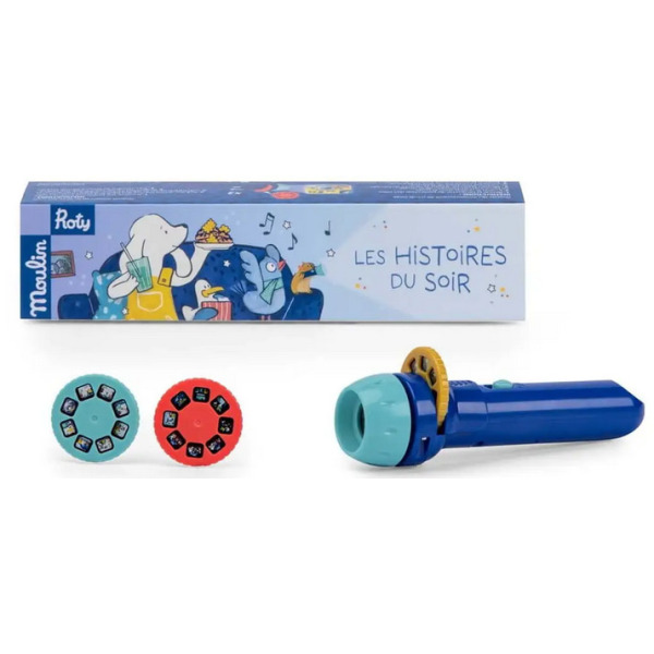 PUCE &PILOU projektor latarka ze slajdami Moulin Roty 4+